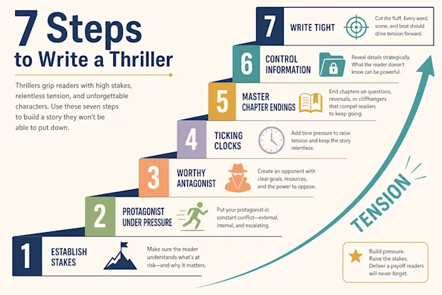 How to Write a Thriller Novel: My 7-Step Guide - Squibler Learning Center