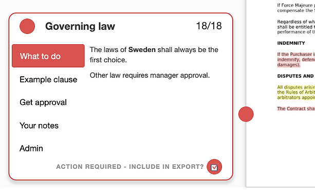 Governing law