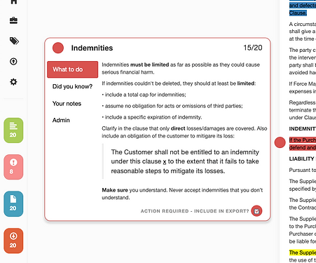 Indemnity