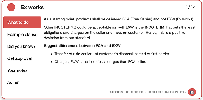 Incoterm - EXW vs FCA