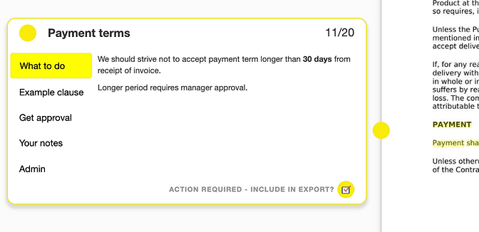 Illustration of payment terms and the due-date rule.