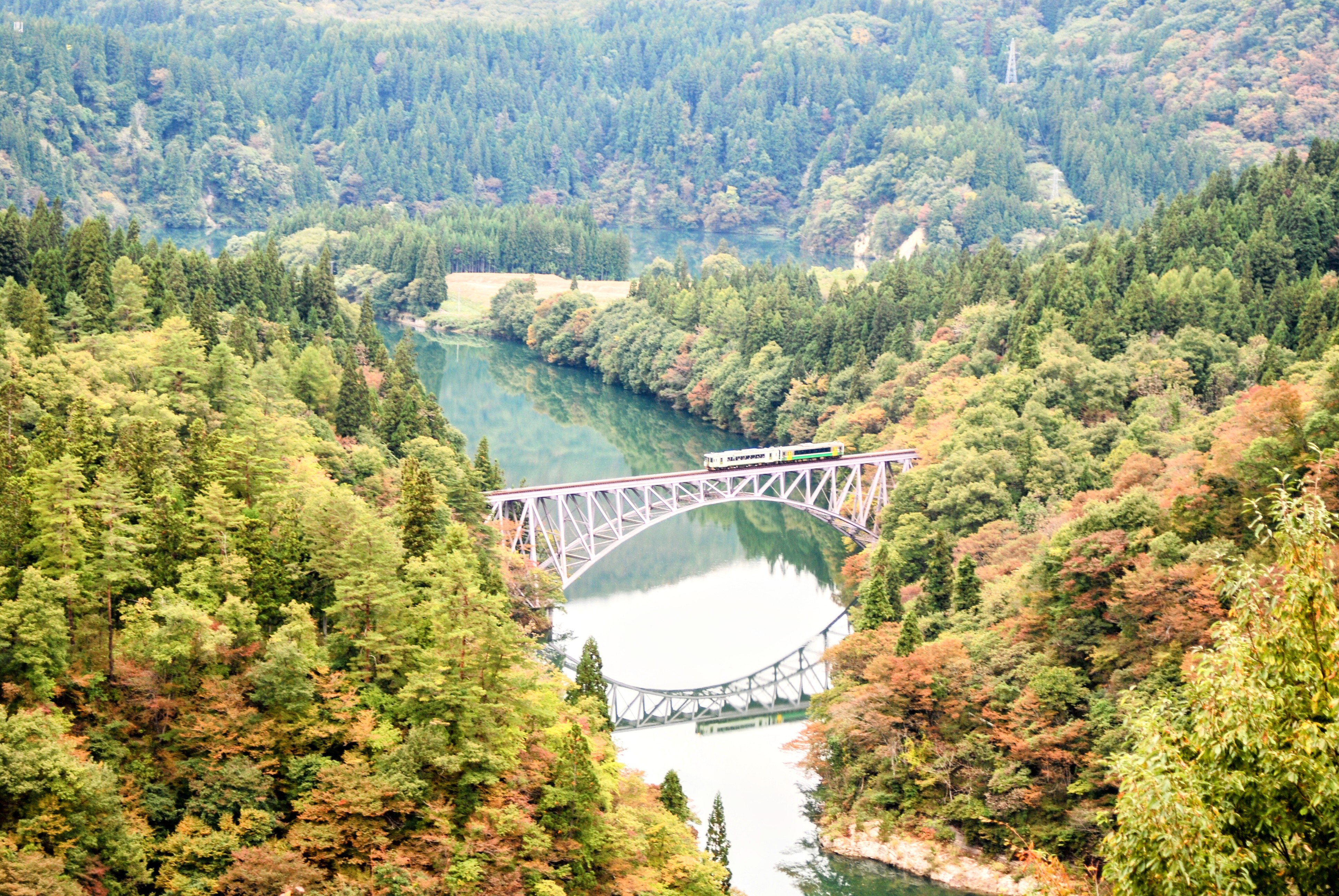 只見川と鉄橋