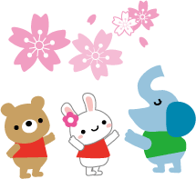 お花見のイラスト