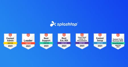 Splashtop accolades for user satisfaction and performance in Winter 2021