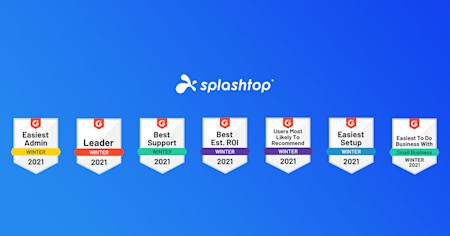 Splashtop accolades for user satisfaction and performance in Winter 2021