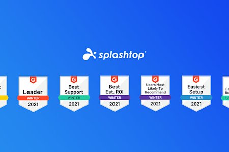 Splashtop accolades for user satisfaction and performance in Winter 2021