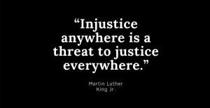 Quote by Martin Luther King Jr. on justice, impactful for social advocacy contexts