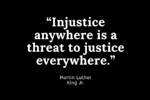 Quote by Martin Luther King Jr. on justice, impactful for social advocacy contexts