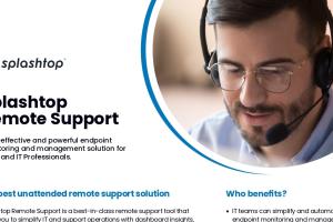 Splashtop Remote Support Datasheet