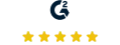 a stylized “G2” mark above five gold stars (5-star rating badge)