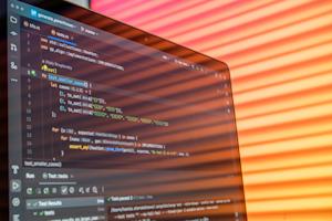 A computer screen in an office.