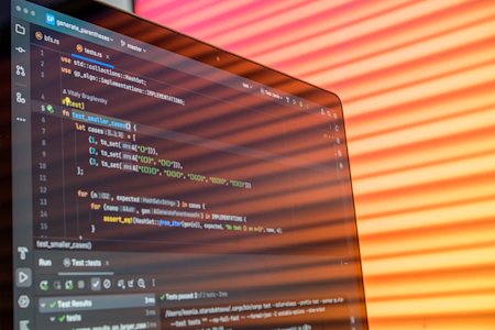 A computer screen in an office.