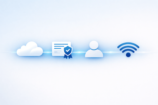 Foxpass takes care of the infrastructure. 
You set the policies. 