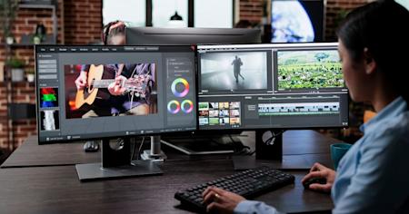 Performing video editing on a computer using Splashtop remote desktop software