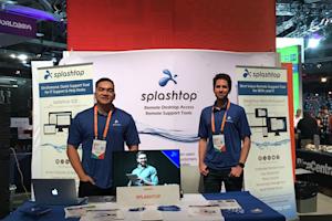 Splashtop team presenting remote support tools at SpiceWorld 2019 event