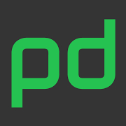 The logo for PagerDuty (a lowercase P and D in green on a black background)