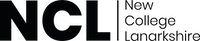 Logo for New College Lanarkshire — stylized “New College Lanarkshire” wordmark, often accompanied by the college’s emblem, in institutional colours.