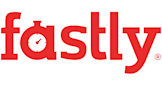 The Fastly logo in red, with the letter a designed as a stopwatch, representing speed and efficiency.