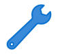 Management solution wrench icon