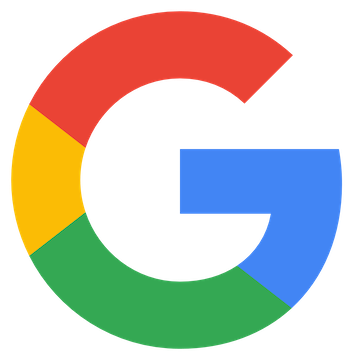 The Google logo: a capital letter G segmented in four colors—red, yellow, green, and blue—on a light gray background.