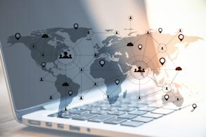 A laptop with remote desktop software that works anywhere in the world.