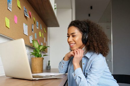 Employee embracing the benefits of working from home with Splashtop