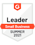 G2 leader small business in summer 2021 logo