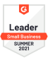 G2 leader small business in summer 2021 logo