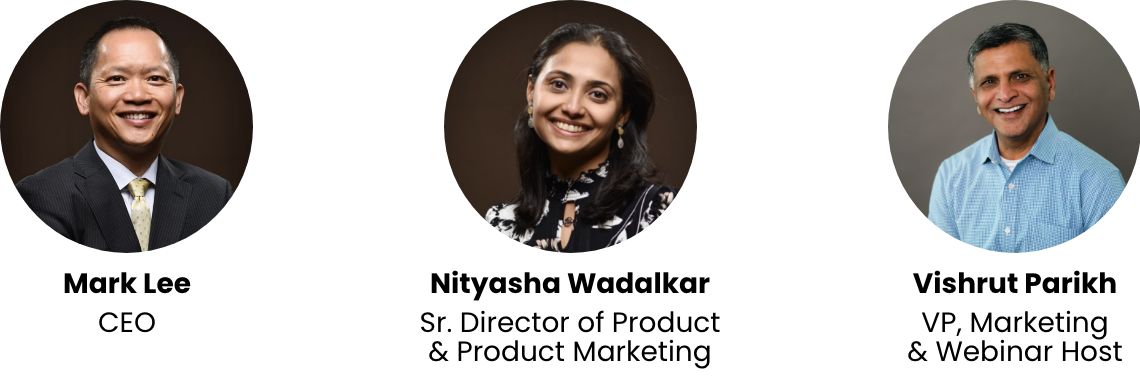 Image of 3 employees with their titles right below it