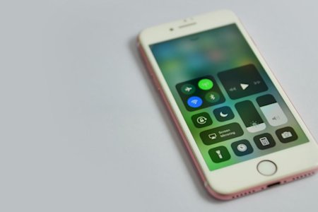 iPhone screen displaying the iOS 11 option to share the device screen
