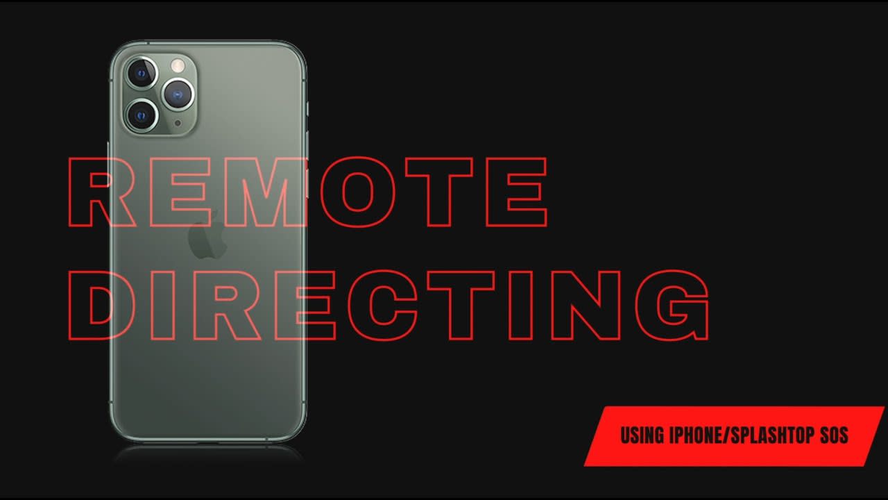 Remote Directing with iPhones and Splashtop