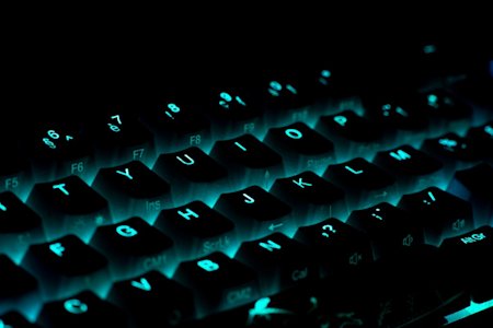 A glow in the dark keyboard.