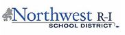 Logo for Northwest R-I School District featuring a lion icon on the left and the district name in blue and black text to the right.