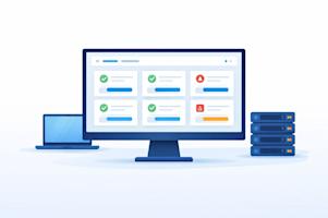 IT operations dashboard with alerts