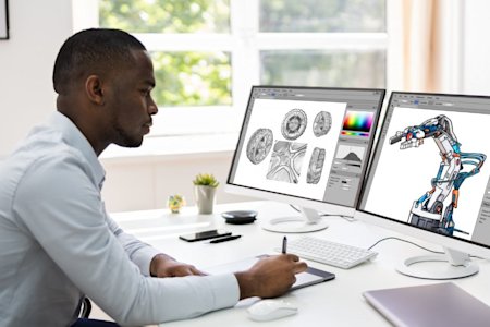 Designer utilizing Splashtop's enhanced performance features for file editing in Adobe Max
