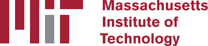 MIT logo with red geometric shapes forming the letters MIT on the left, and Massachusetts Institute of Technology written in red text on the right.