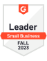 G2 Leader Small Business Fall 2023 Badge