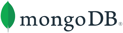 MongoDB logo featuring a green leaf icon on the left and the word mongoDB in black serif font on the right.