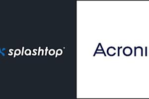 Acronis logo and Splashtop Remote Desktop logo