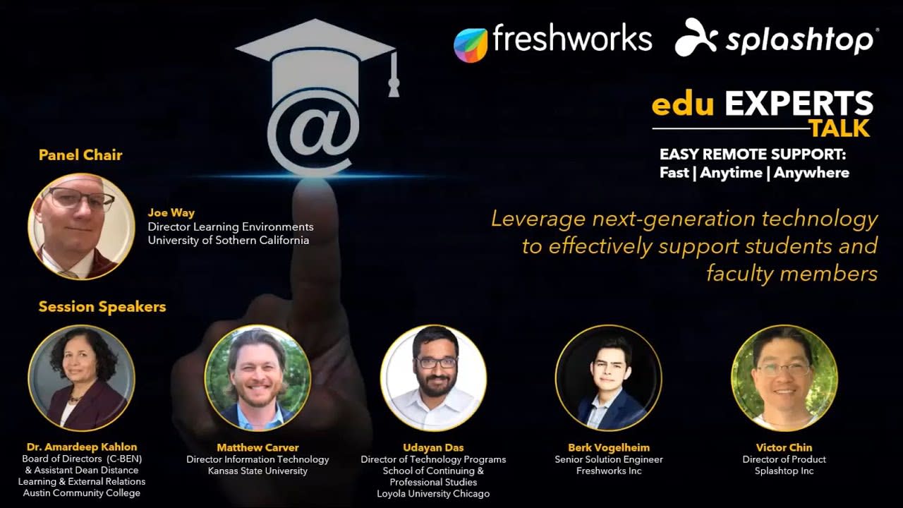 Freshworks Education Experts Talk: Providing Fast and Easy Remote Support Anytime, Anywhere