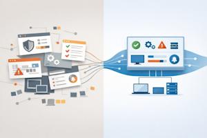 IT management before and after tool consolidation.
