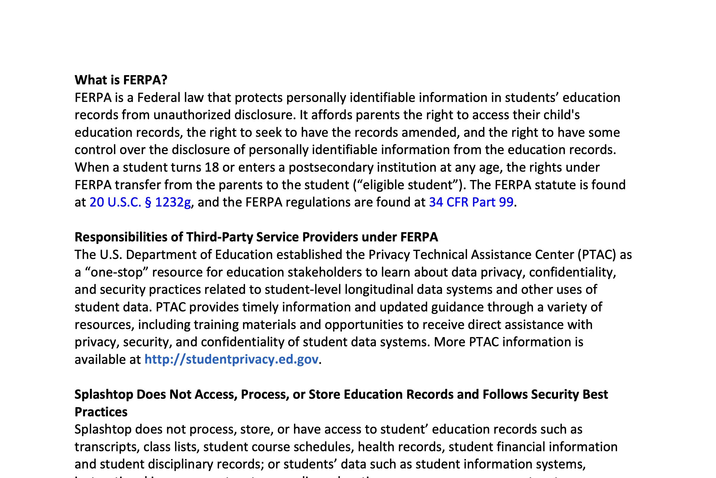 FERPA-infosheet - Splashtop