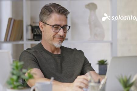 Naverisk user enabling clients to remotely access work computers with Splashtop