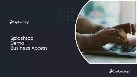 Splashtop Remote Access Demo Video
