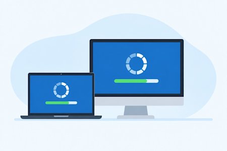Computers having their operating systems patched and managed through Splashtop AEM.