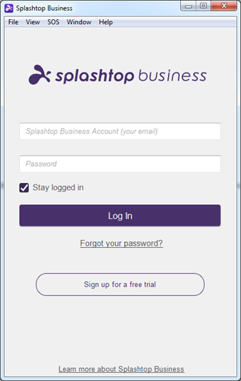 SOS Get Started Business App
