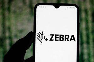 Zebra Technologies logo displayed on a phone screen