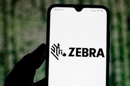 Zebra Technologies logo displayed on a phone screen