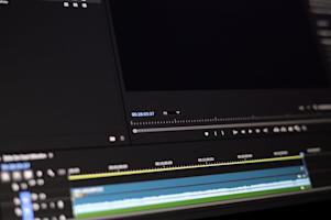 Video editing software interface.
