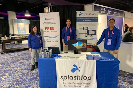 Splashtop team at JNUC 2019 showcasing remote access and support solutions